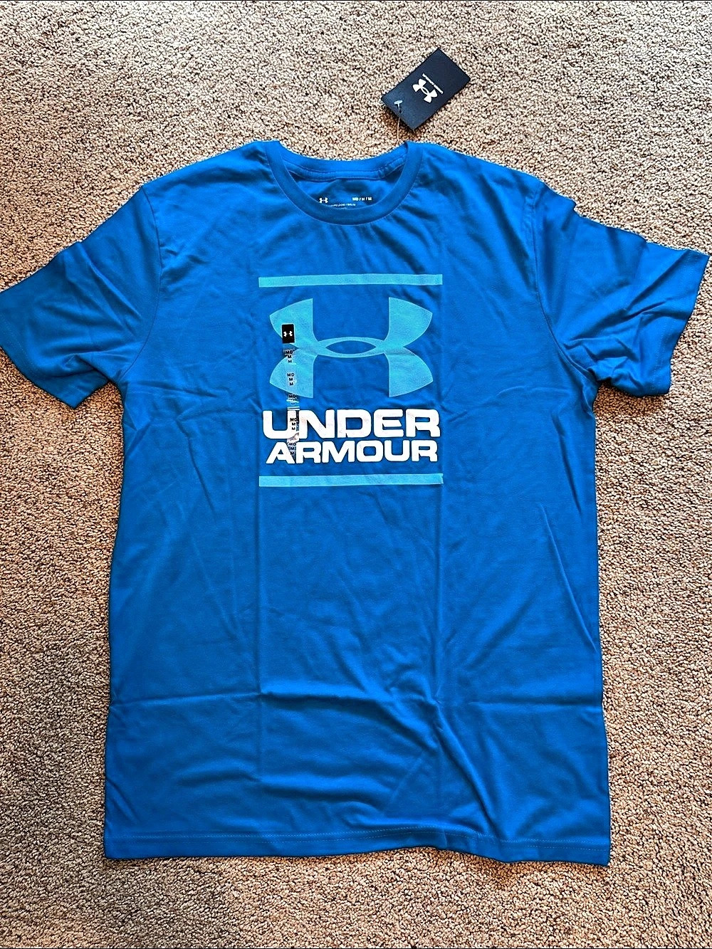 Under Armour UA Foundation SS T Men's Blue Short Sleeve Tee Size Medium NWT